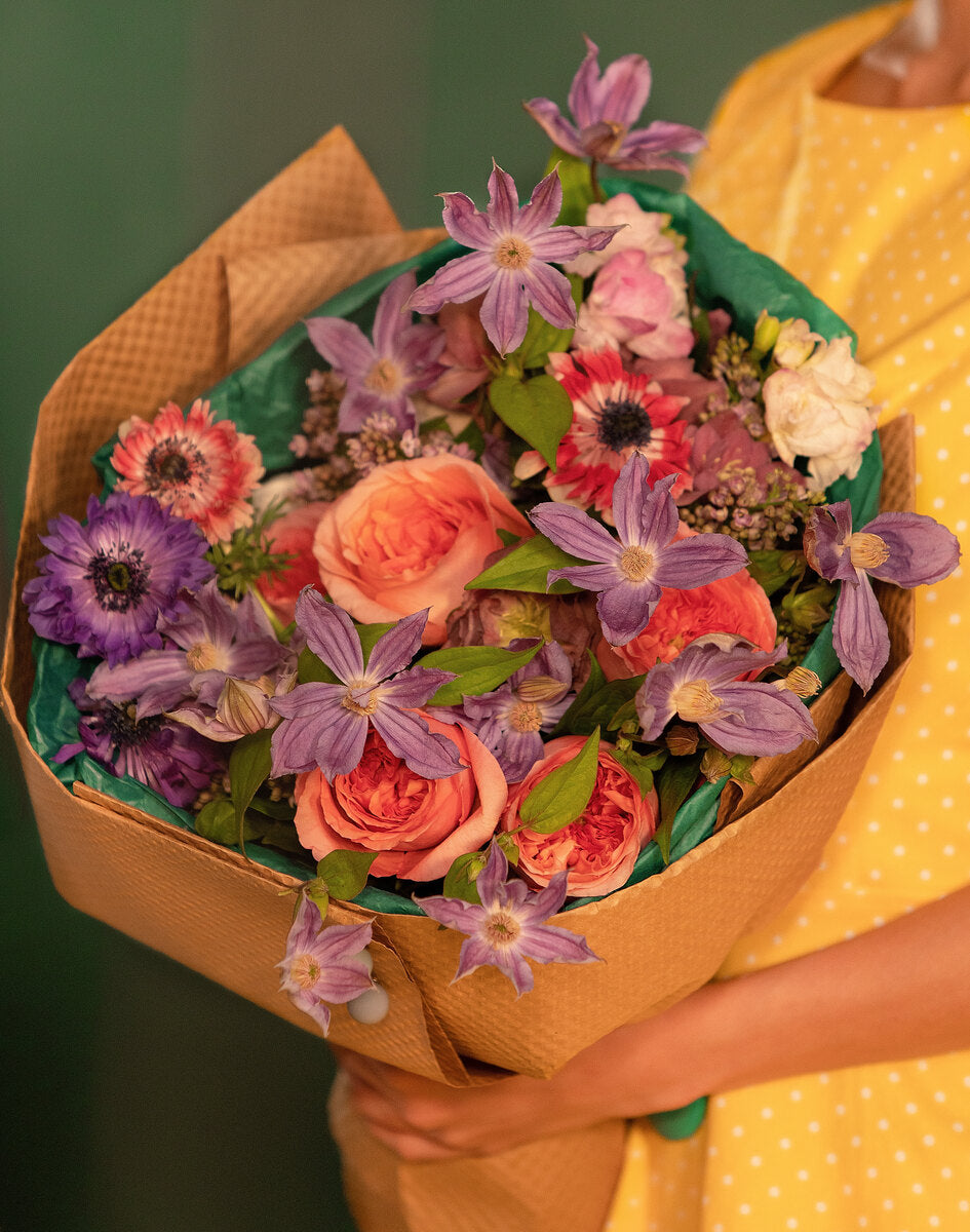 Pink and purple bouquet