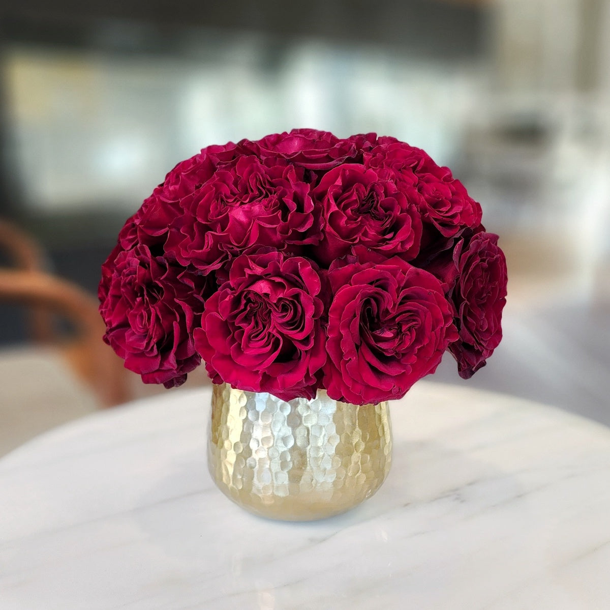 Red rose center piece
