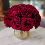Red rose wedding centerpiece