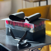 High-end red rose flower box by Flowers’ Cuddles