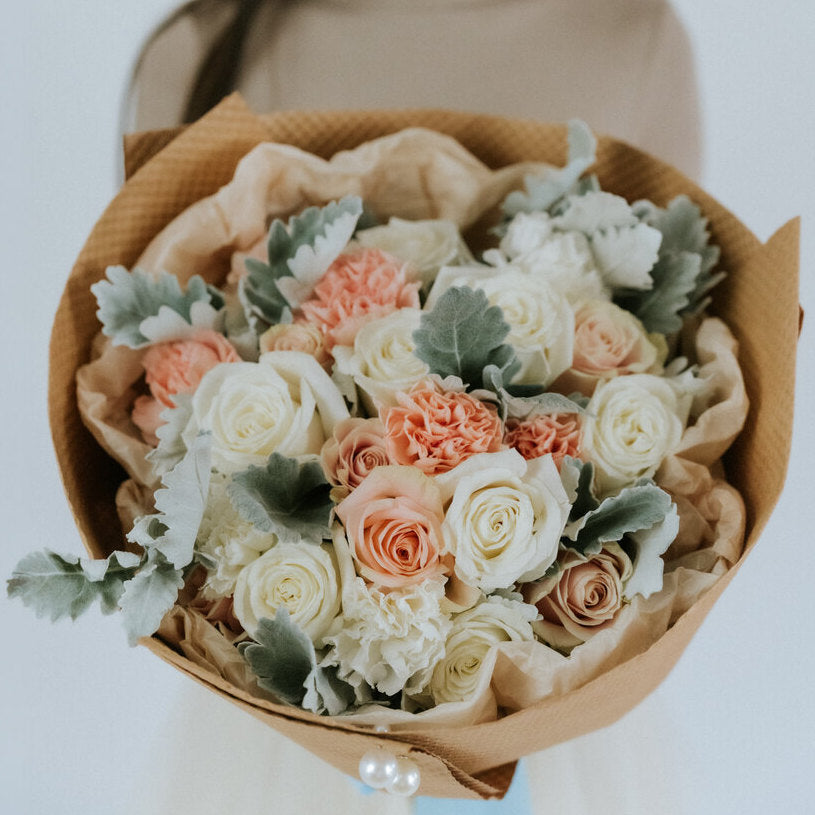 Pink and white bouquet