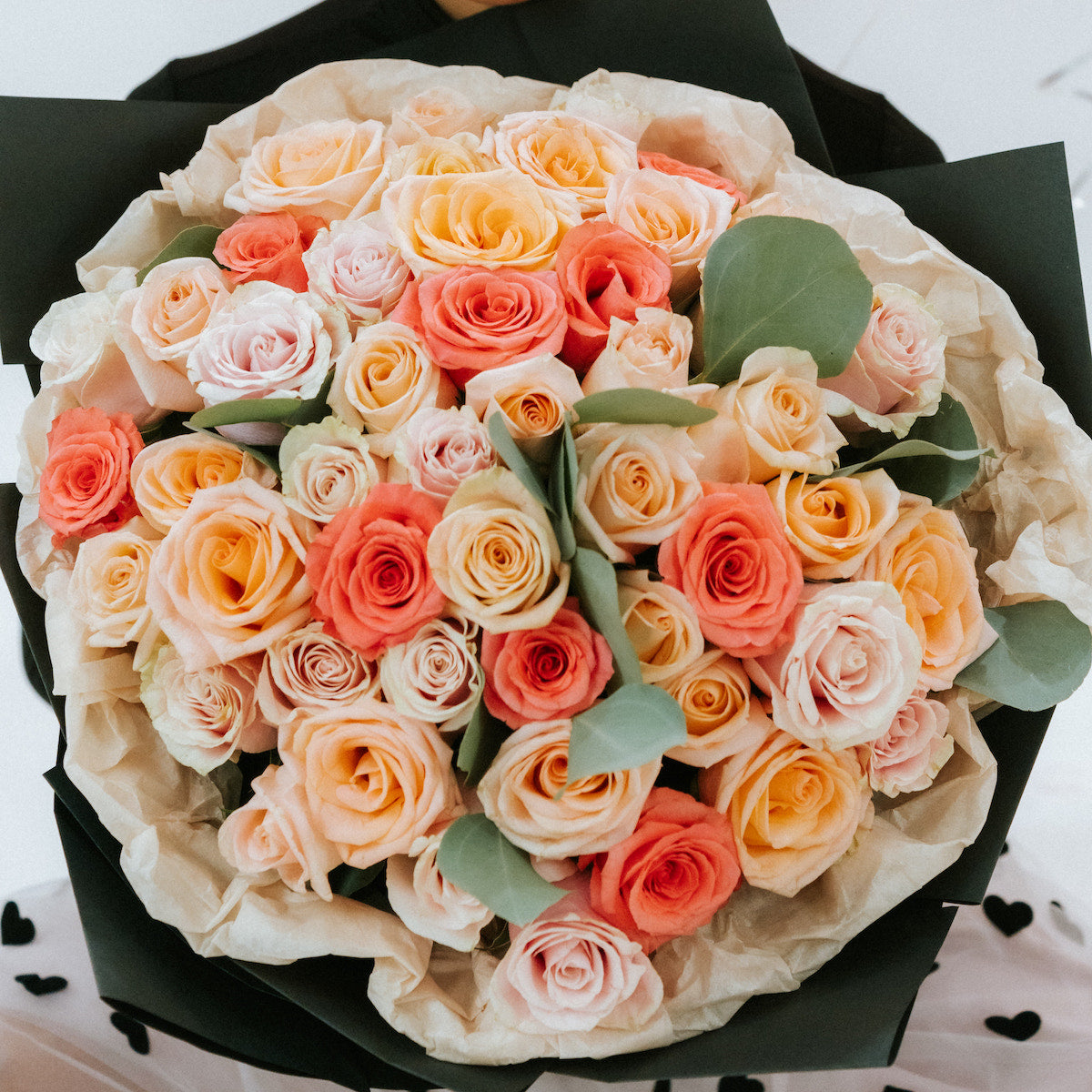 Bouquet of soft roses
