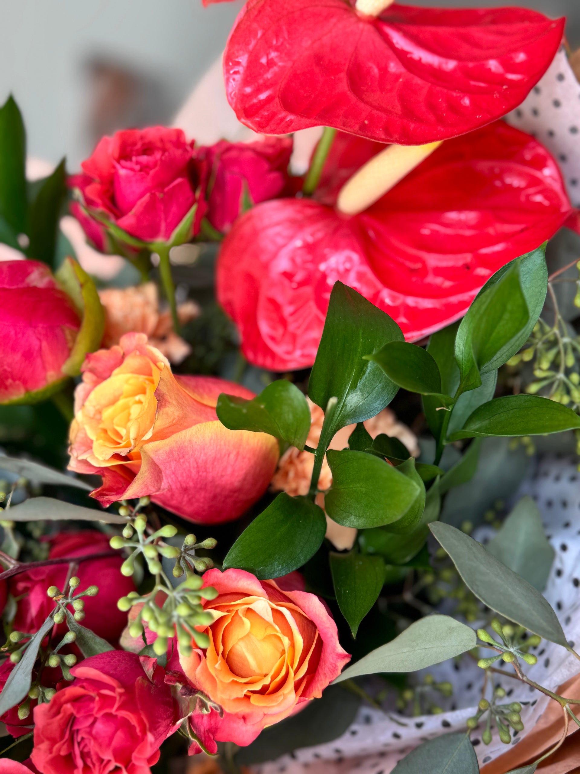 Urban Bloom bouquet adding a touch of modern elegance and color to home décor.