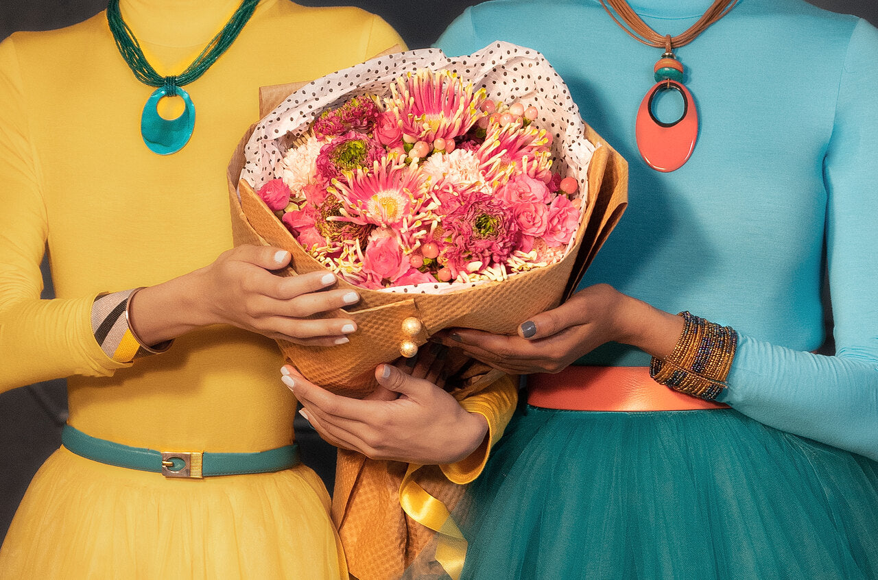 Yellow and pink bouquet